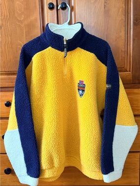 Vintage 1990s Napapijri Geographic "Telemark" fleece quarter-zip Men’s L